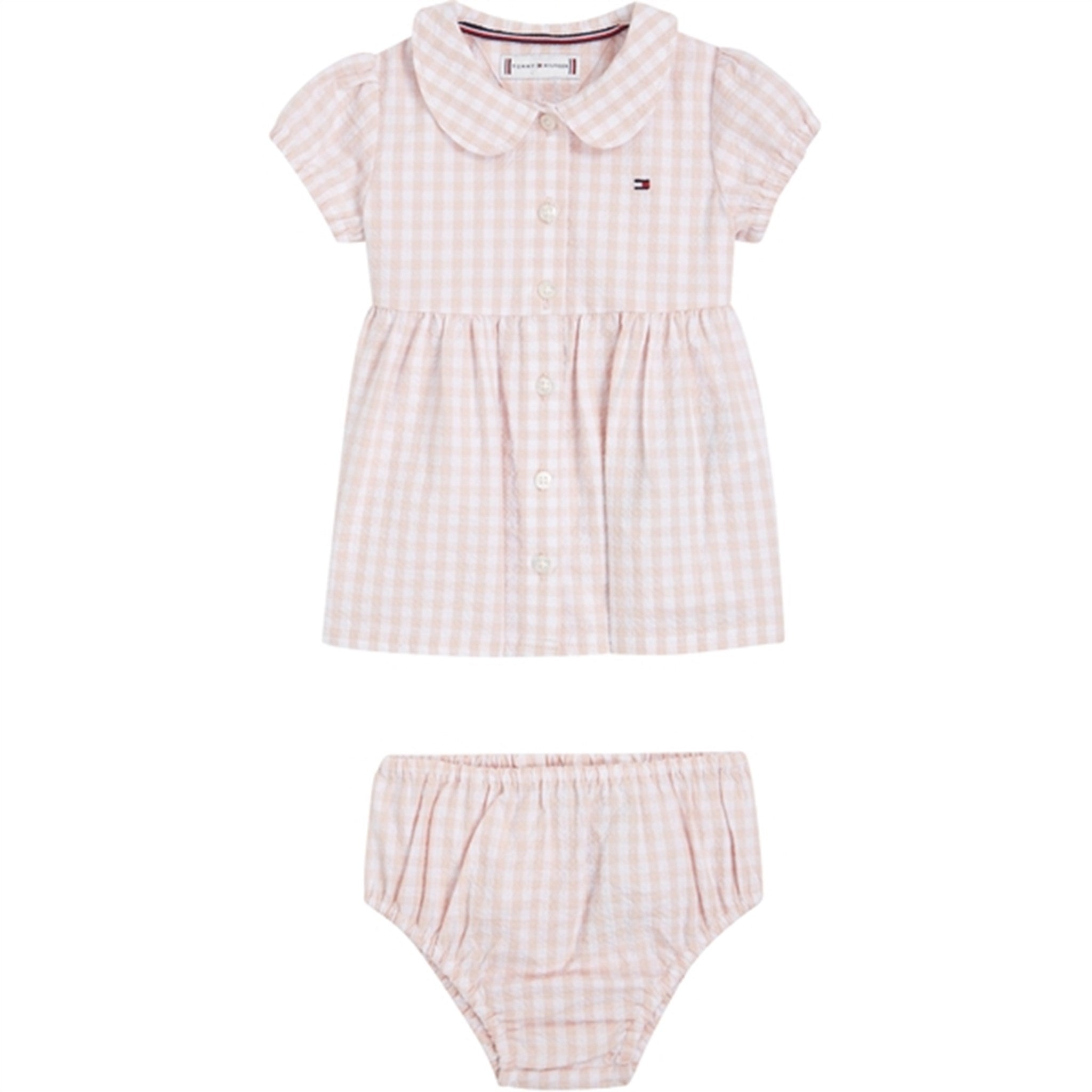 Tommy Hilfiger Baby Gingham Dress White / Pink Check