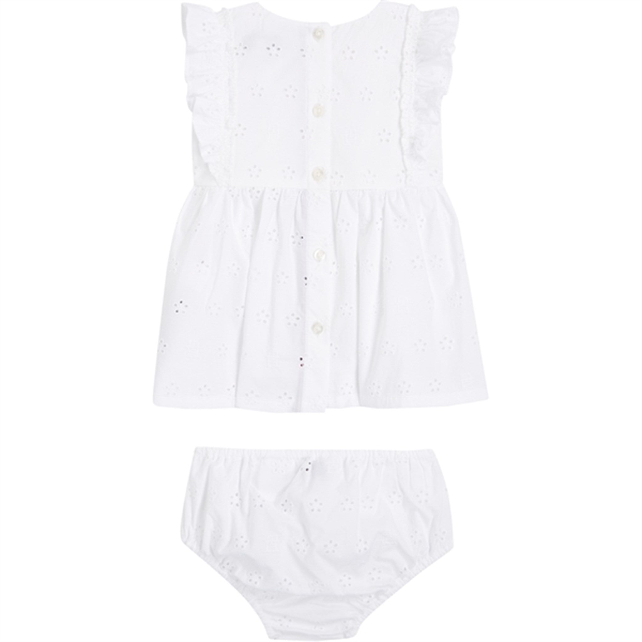 Tommy Hilfiger Baby Embroidery Dress White 3