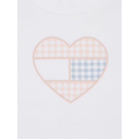 Tommy Hilfiger Baby Ruffle Gingham Flag T-Shirt White 2