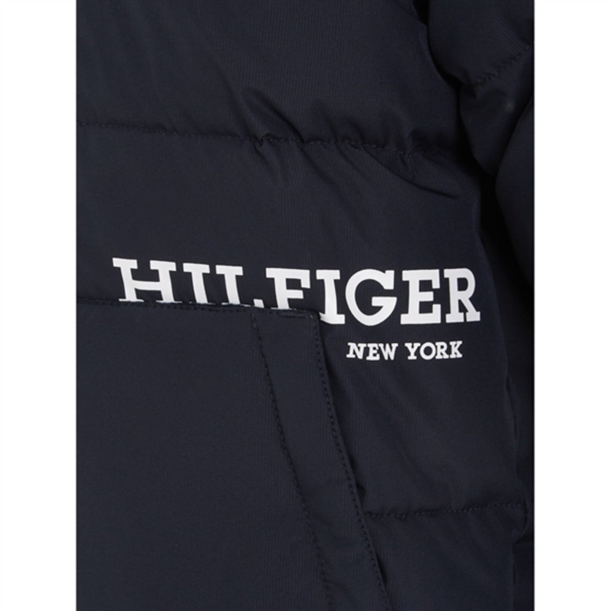 Tommy Hilfiger Logo Quilted Jacket Desert Sky 4