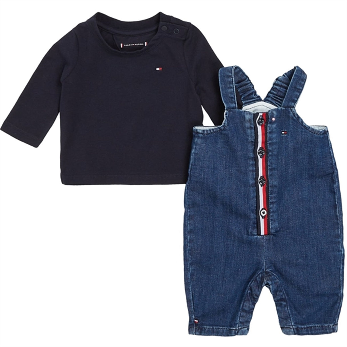 Tommy Hilfiger Baby Dungaree Set Desert Sky