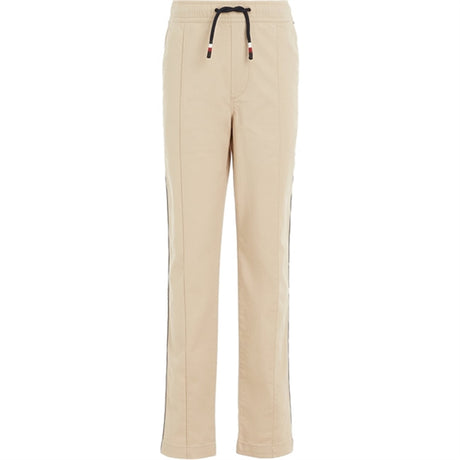 Tommy Hilfiger Monotype Tape Pull On Pants White Clay