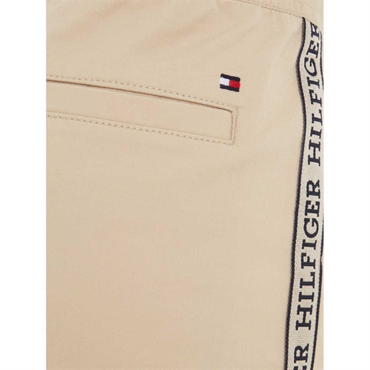 Tommy Hilfiger Monotype Tape Pull On Pants White Clay 3