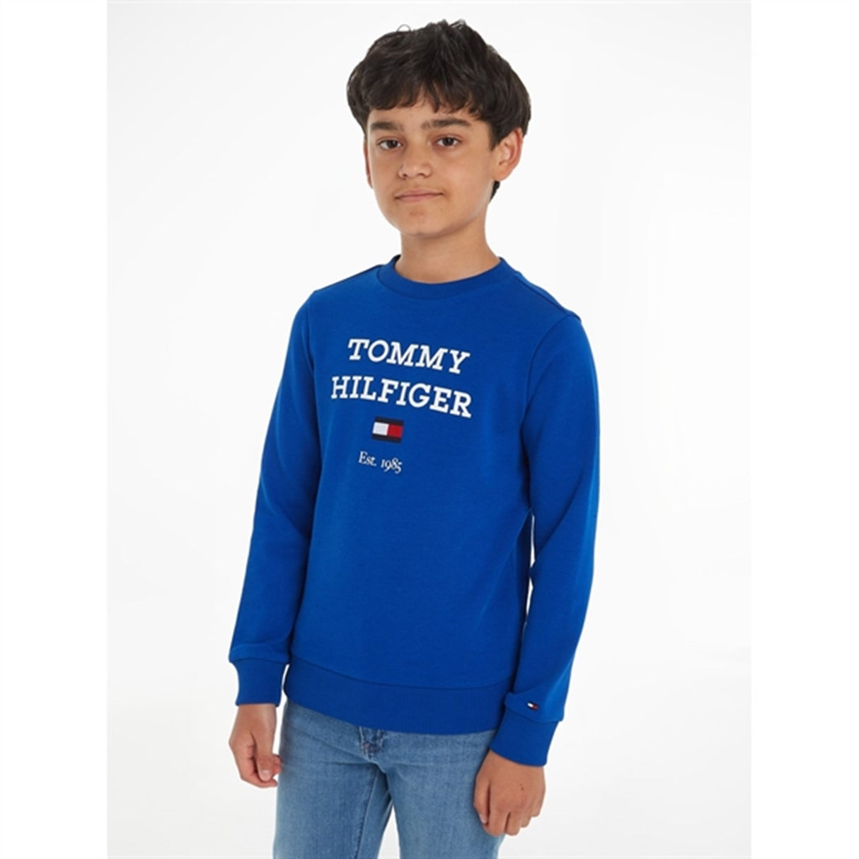 Tommy Hilfiger Th Logo Sweatshirt Ultra Blue 4