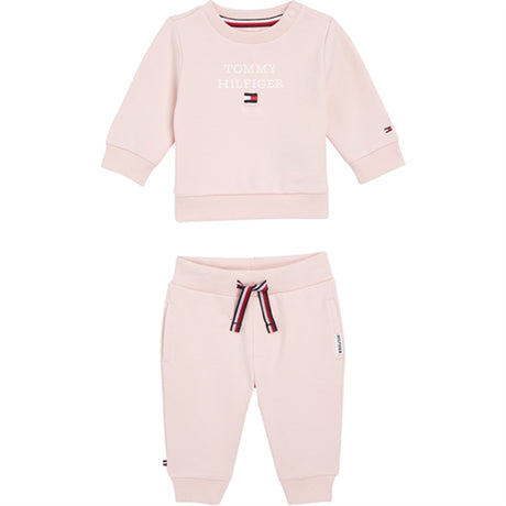 Tommy Hilfiger Baby Th Logo Set Whimsy Pink