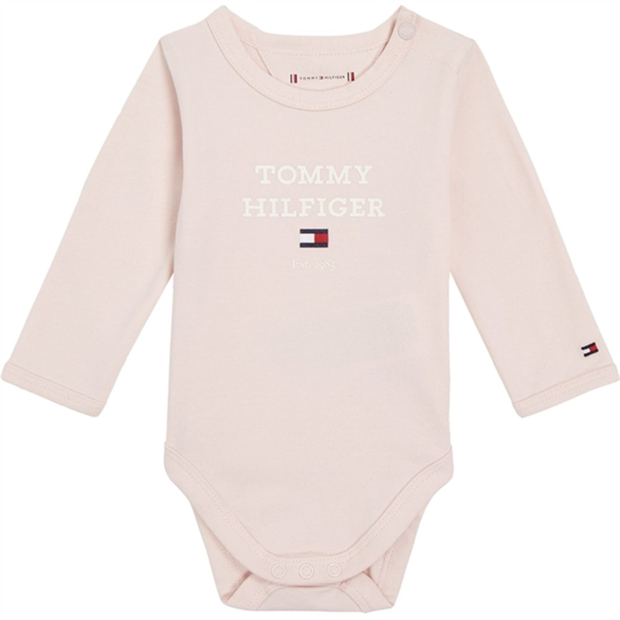 Tommy Hilfiger Baby Th Logo LS Body Whimsy Pink