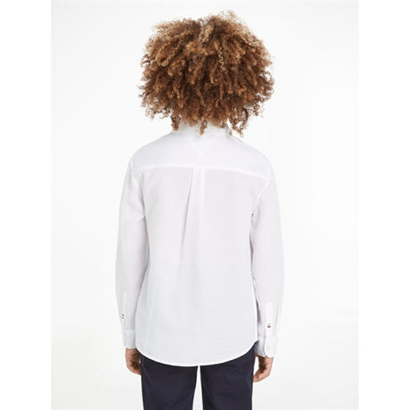 Tommy Hilfiger Solid Waffle Shirt White 2