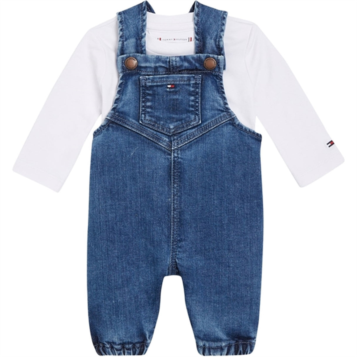 Tommy Hilfiger Baby Denim Dungaree Set Denim