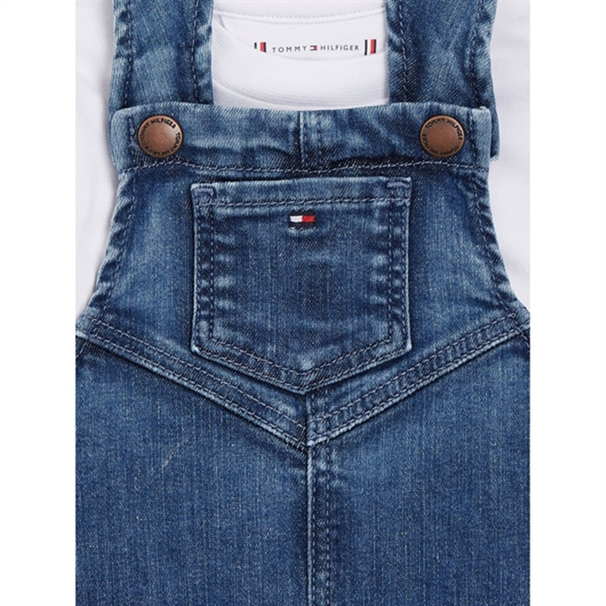 Tommy Hilfiger Baby Denim Dungaree Set Denim 3