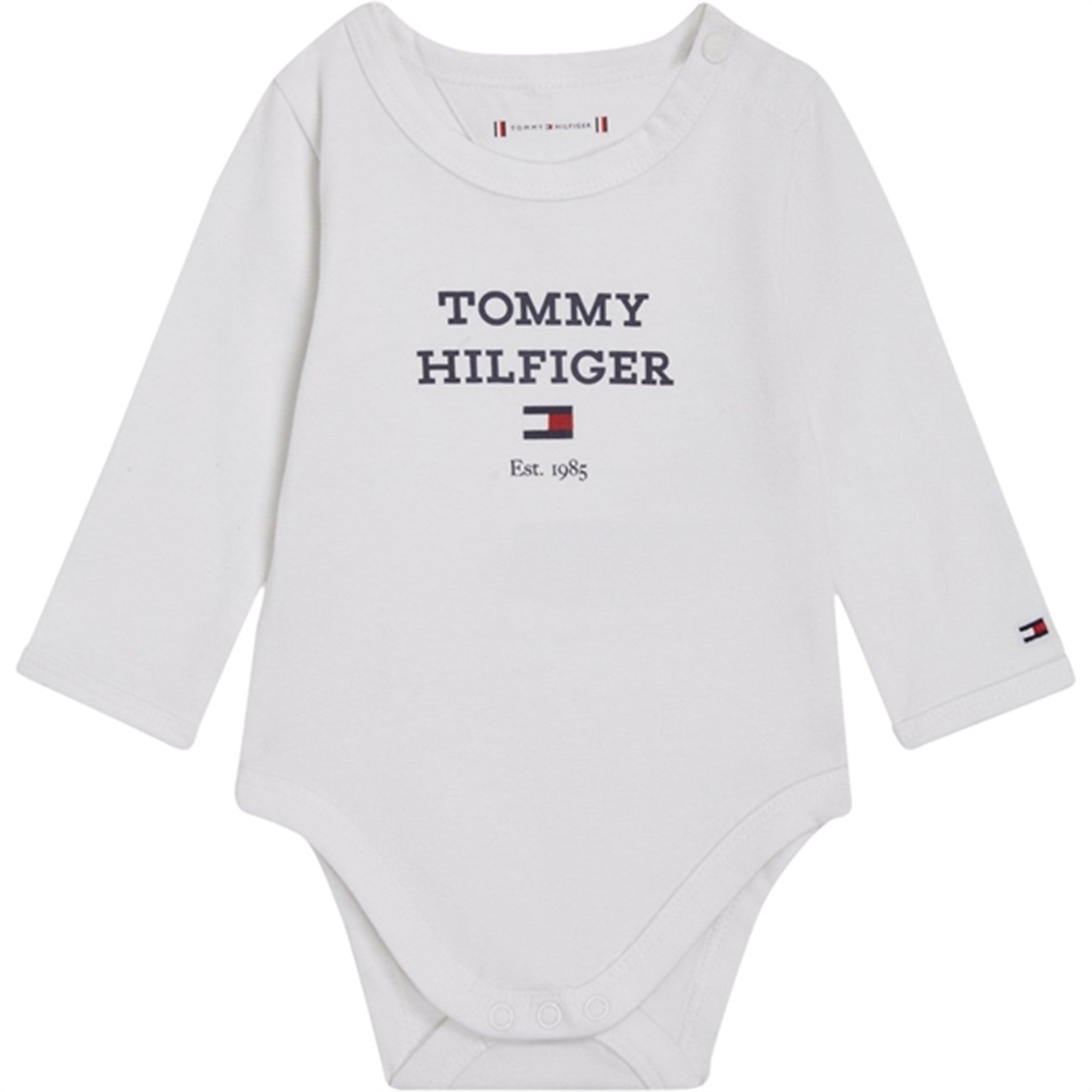 Tommy Hilfiger Baby Th Logo LS Body White