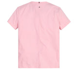 Tommy Hilfiger Icon Script Embro T-Shirt Pink Shade 2