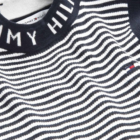 Tommy Hilfiger Branded Rib Slvss Pullover Desert Sky / Ancient White Stripe