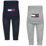 Tommy Hilfiger Baby Tracksuit Leggings 2-pak Light Grey Melange/Navy 2