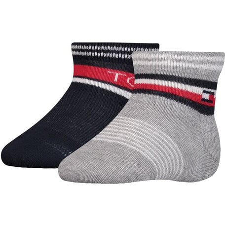 Tommy Hilfiger Boy 2-pack Socks 2P Stripes Blue Combo