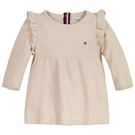 Tommy Hilfiger Baby Knit Dress Ancient White