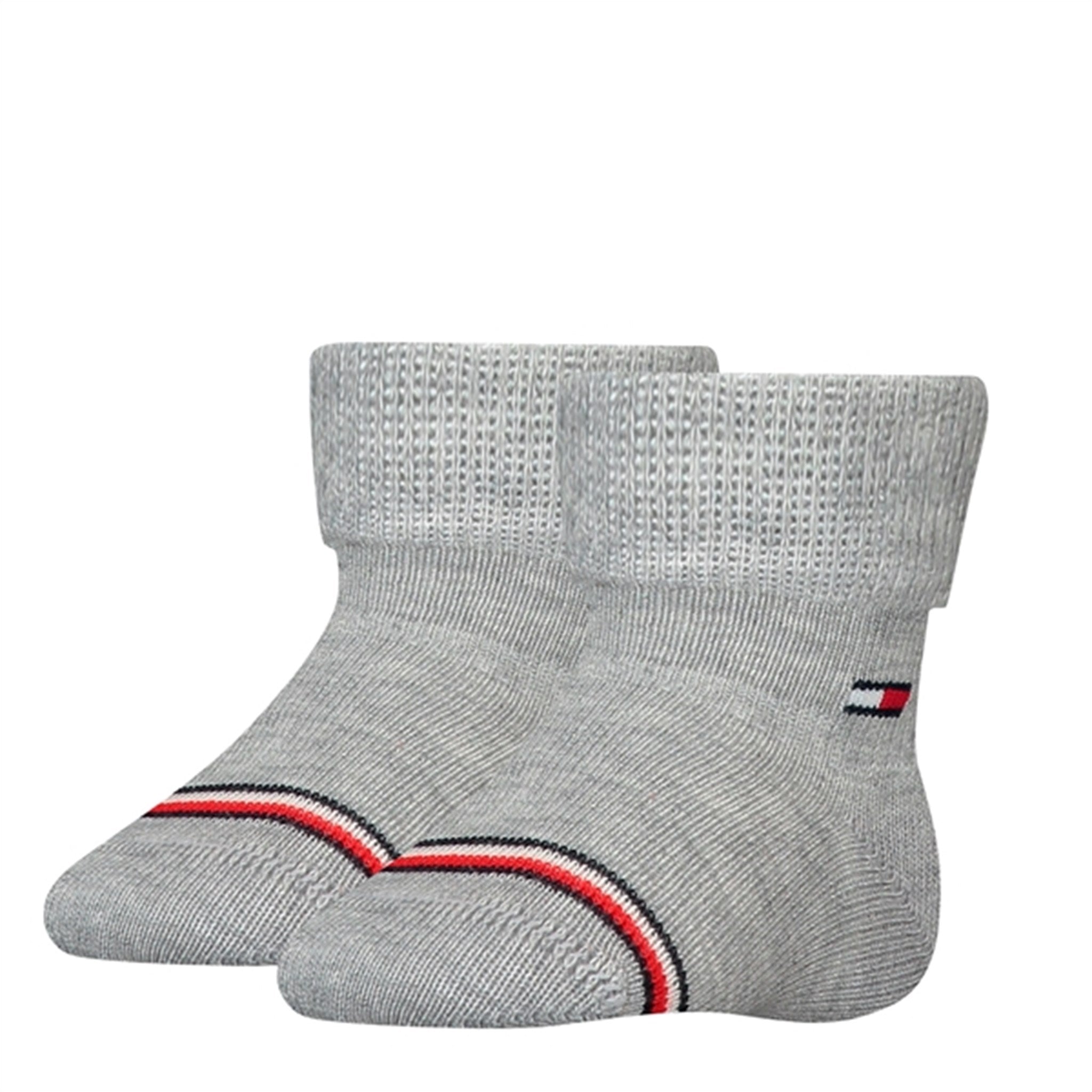 Tommy Hilfiger Baby 2-Pack Socks Light Grey Melange
