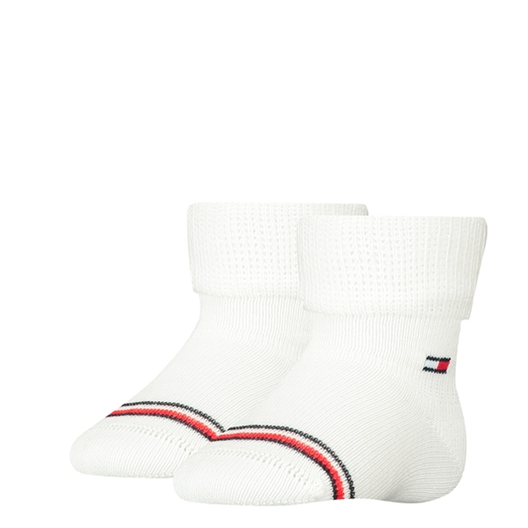 Tommy Hilfiger Baby 2-Pack Socks White