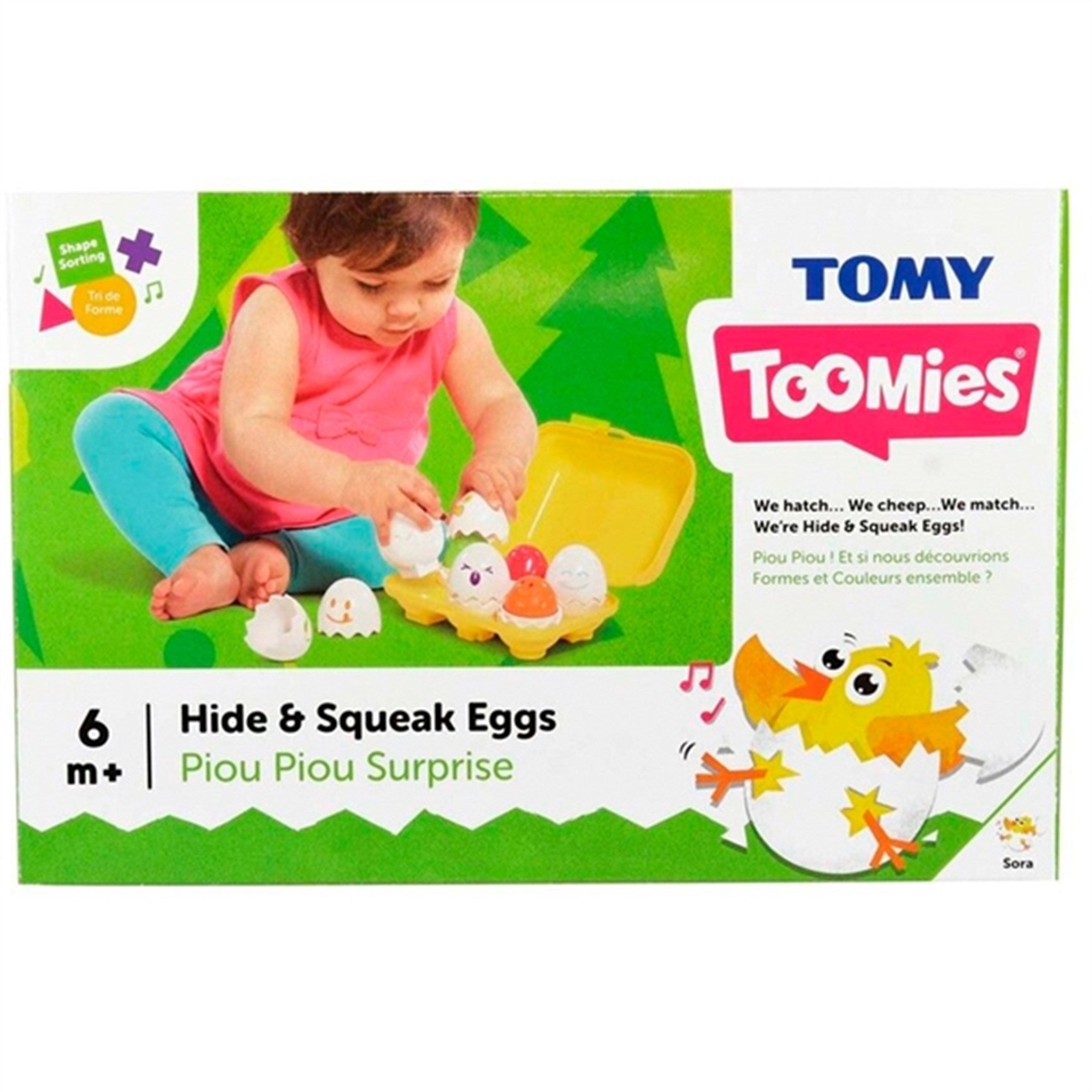 TOMY Toomies Hide & Squeak Eggs