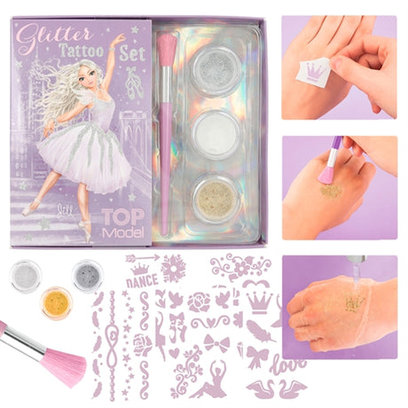 TOPModel Glitter Tattoo Set Ballet