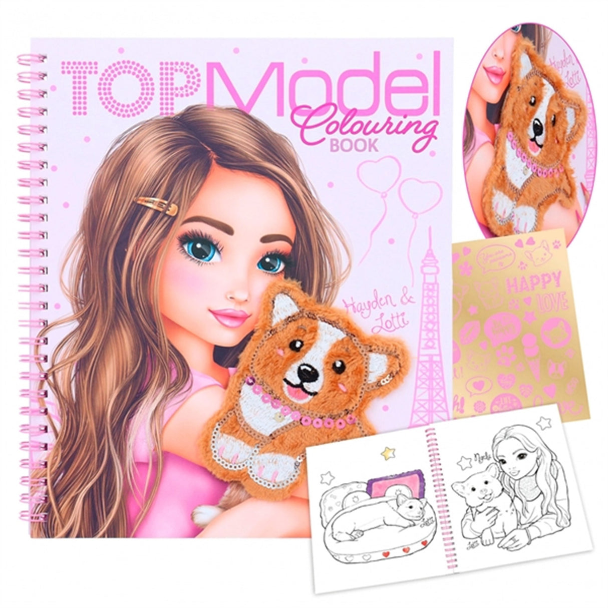 TOPModel Colouring Book Corgi