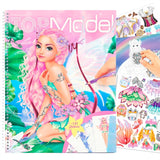 TOPModel Colouring Book With Stickers Fantasy