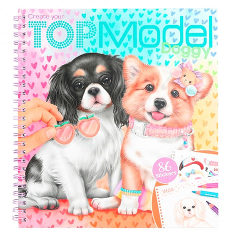 TOPModel Doggy Colouring Book