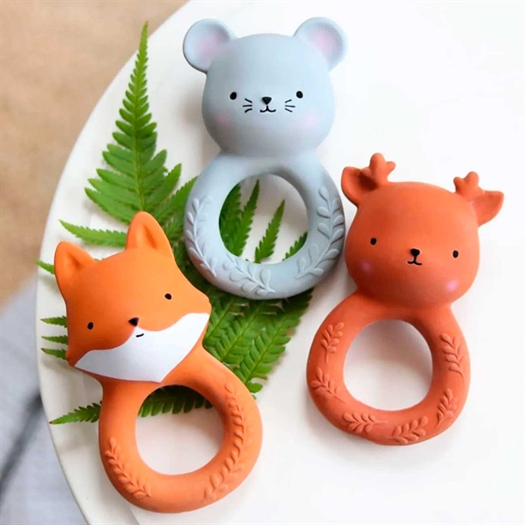 A Little Lovely Company Teether Ring Fox 2