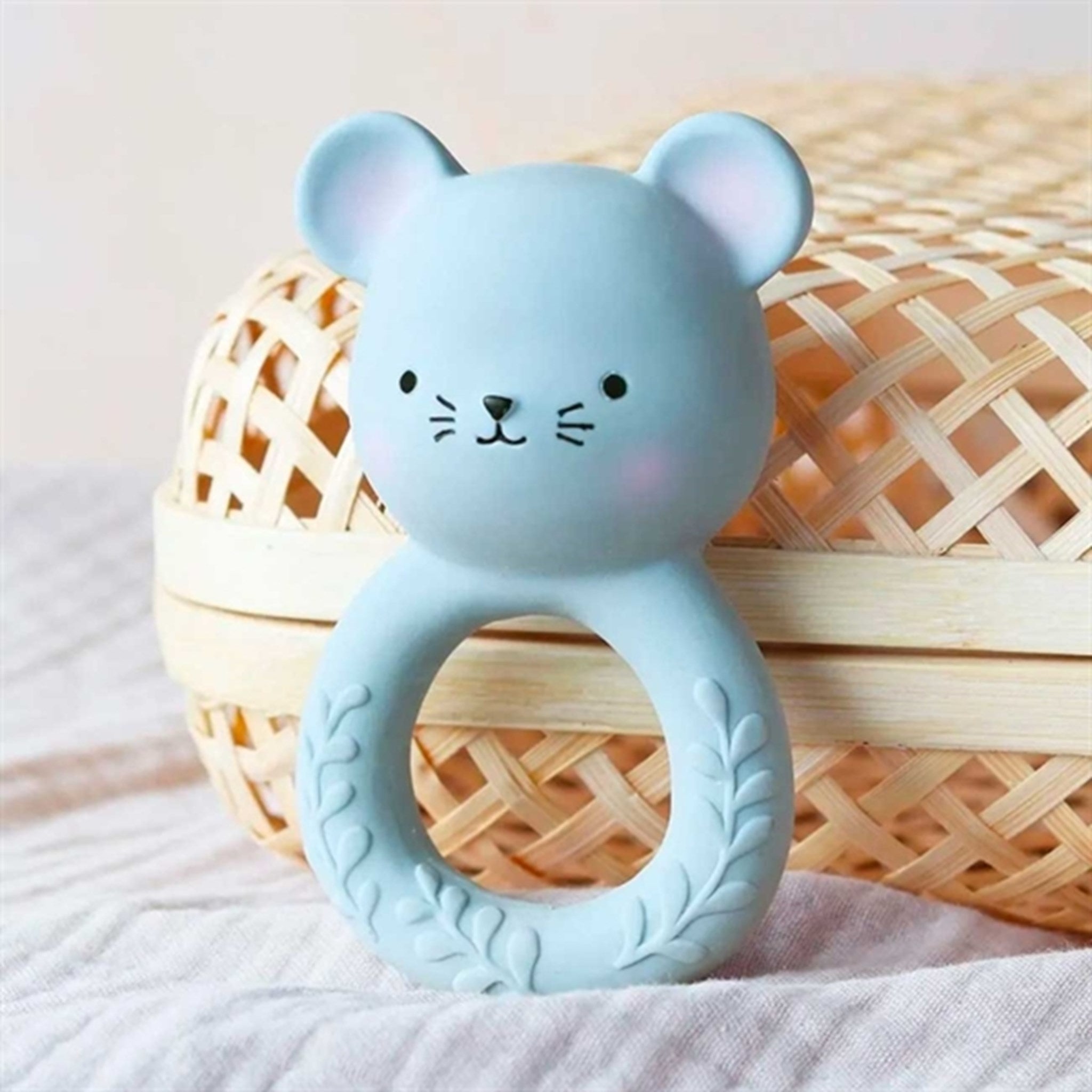 A Little Lovely Company Teether Ring Mouse 2