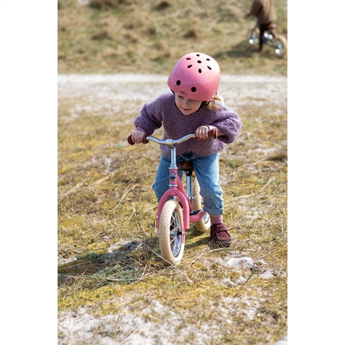 Trybike CoConut Jaipur Pink Helmet Retro Look