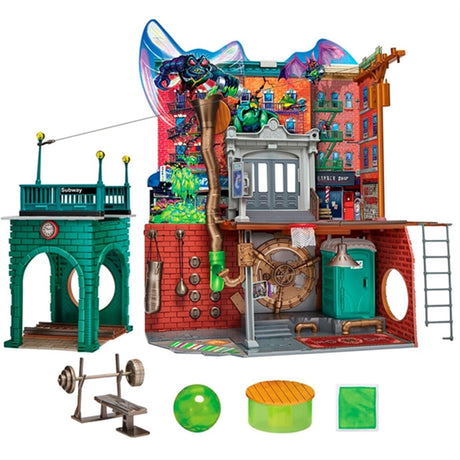 Turtles Mutant Mayhem Large Playset Sewer Lair Dlx