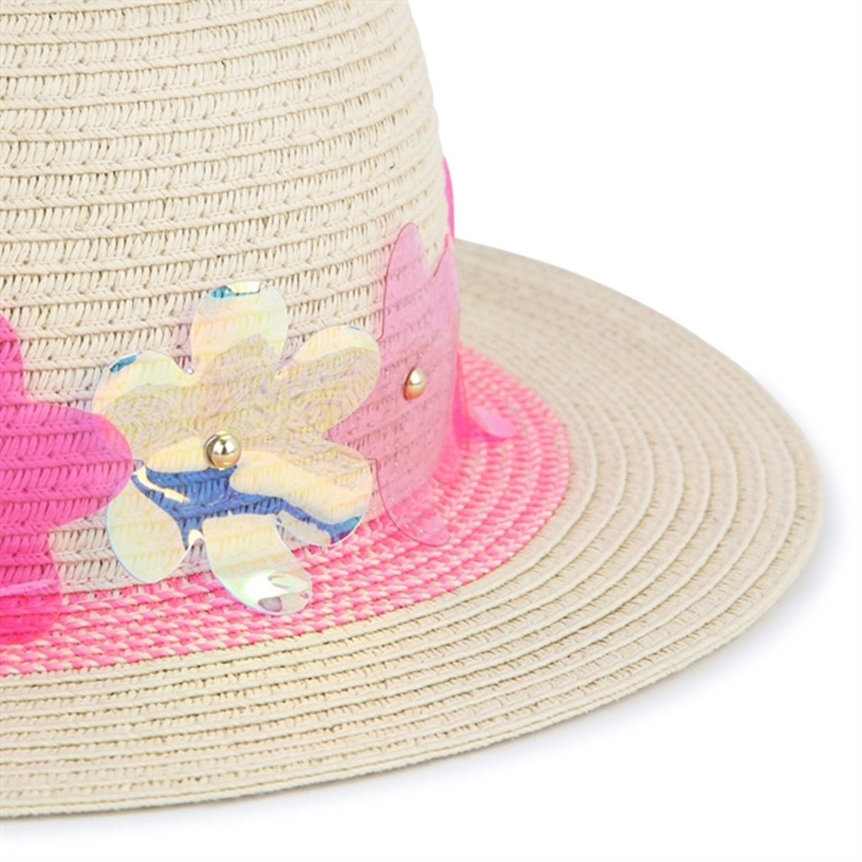 Billieblush Fuschia Straw Hat 3