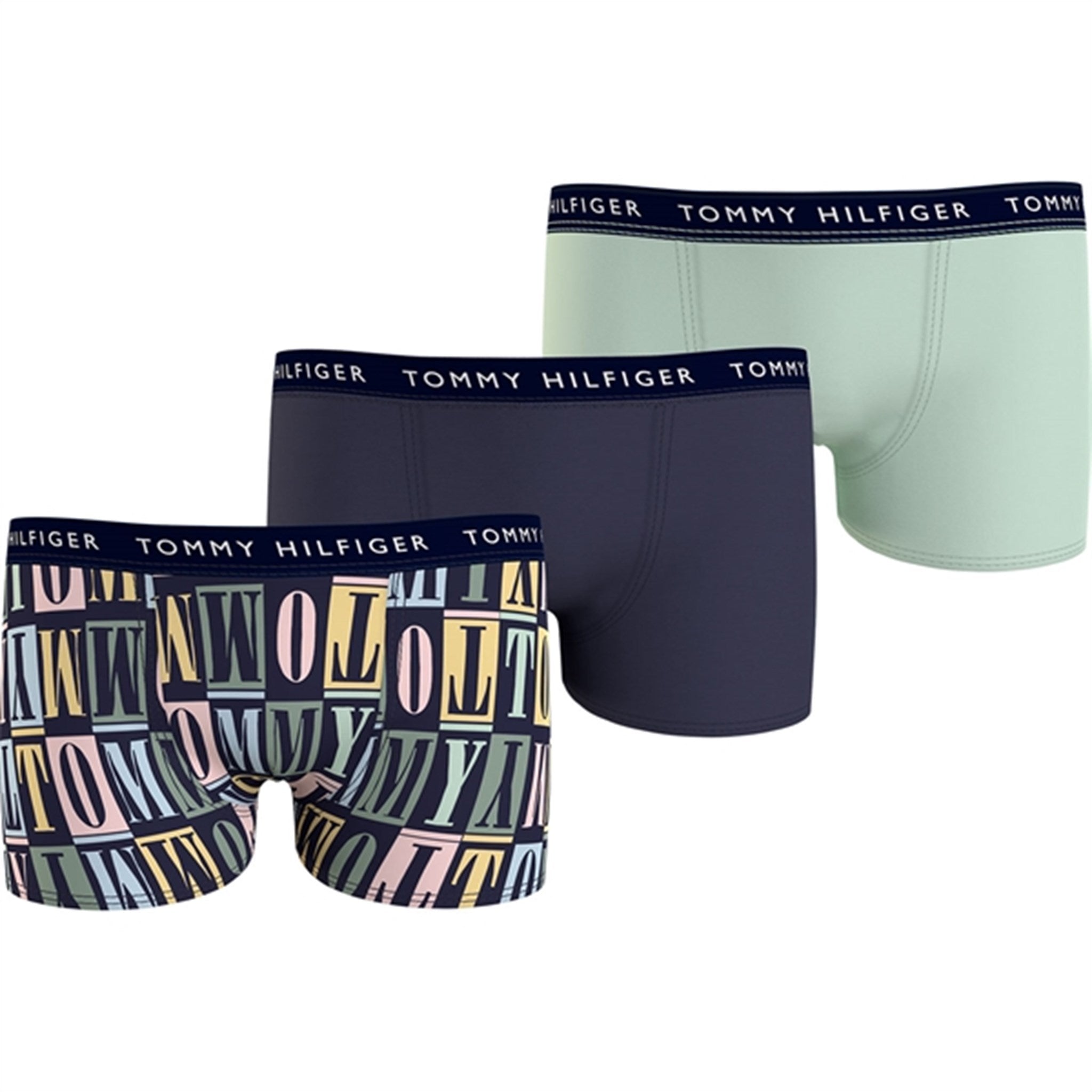 Tommy Hilfiger Boxershorts 3-pack Type Prnt/Twi Navy/Minty