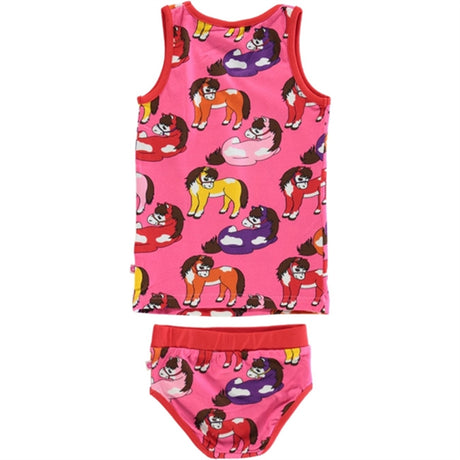 Småfolk Pink Horse Underwear Set 2