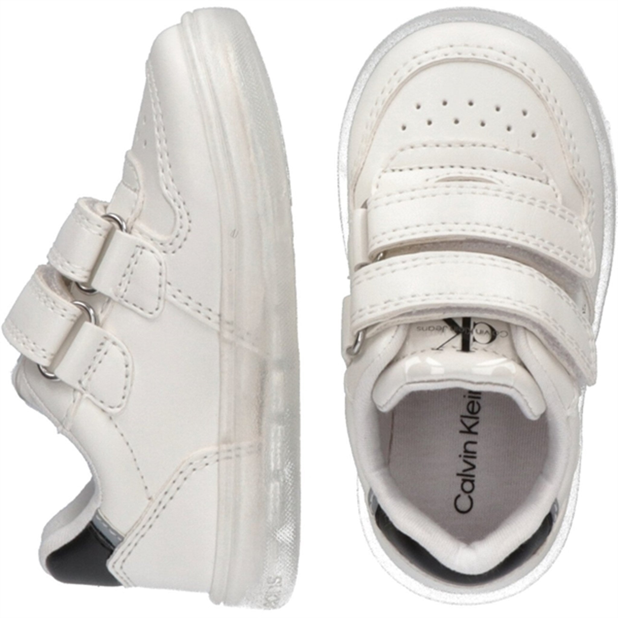 Calvin Klein Low Cut Velcro Sneakers White 2