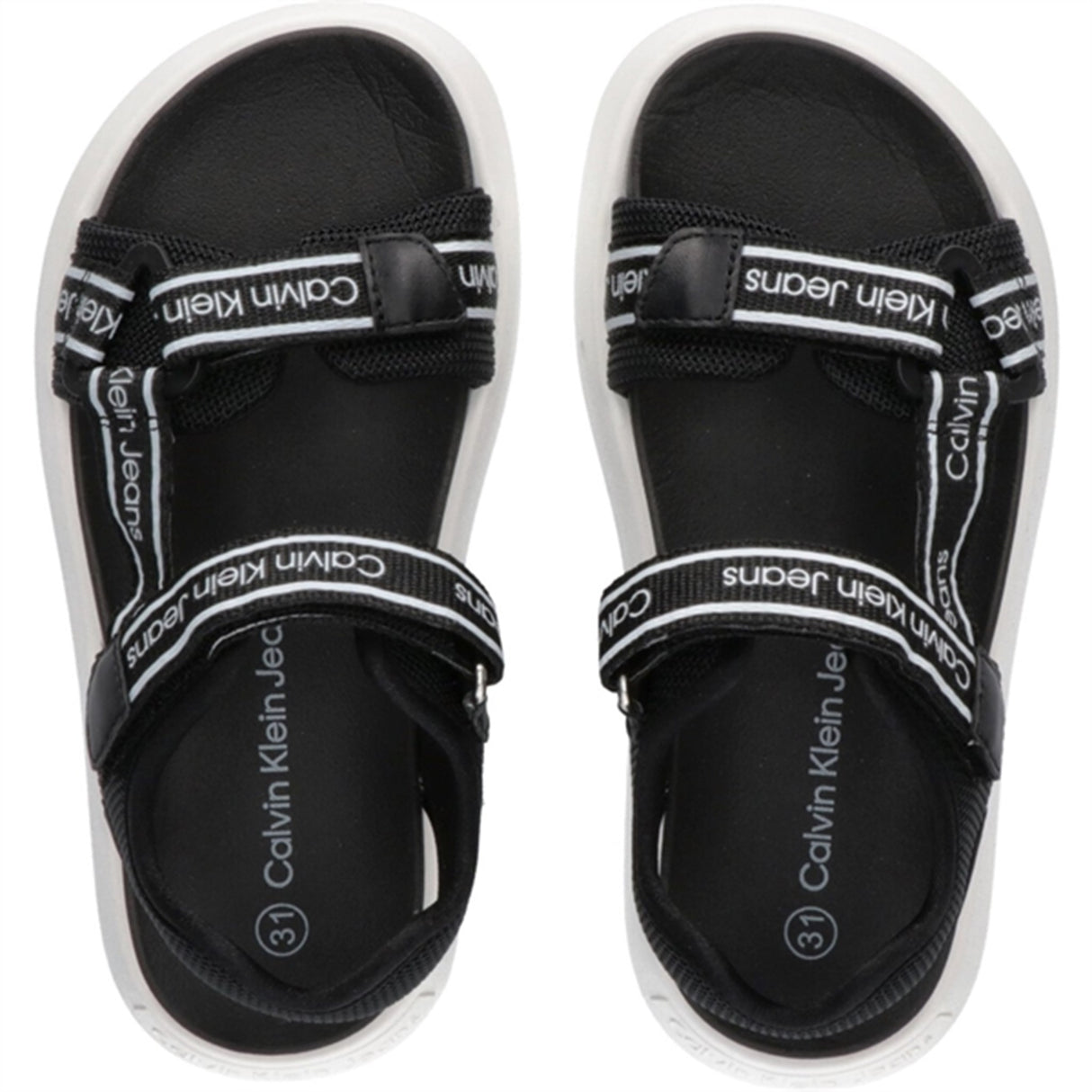 Calvin Klein Velcro Sandal Black 4