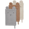 Konges Sløjd Vashcloth 3-pack Aminal Bear