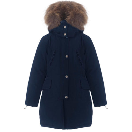 Ver de Terre Eskimo Girls Dunjakke m. Pels Navy