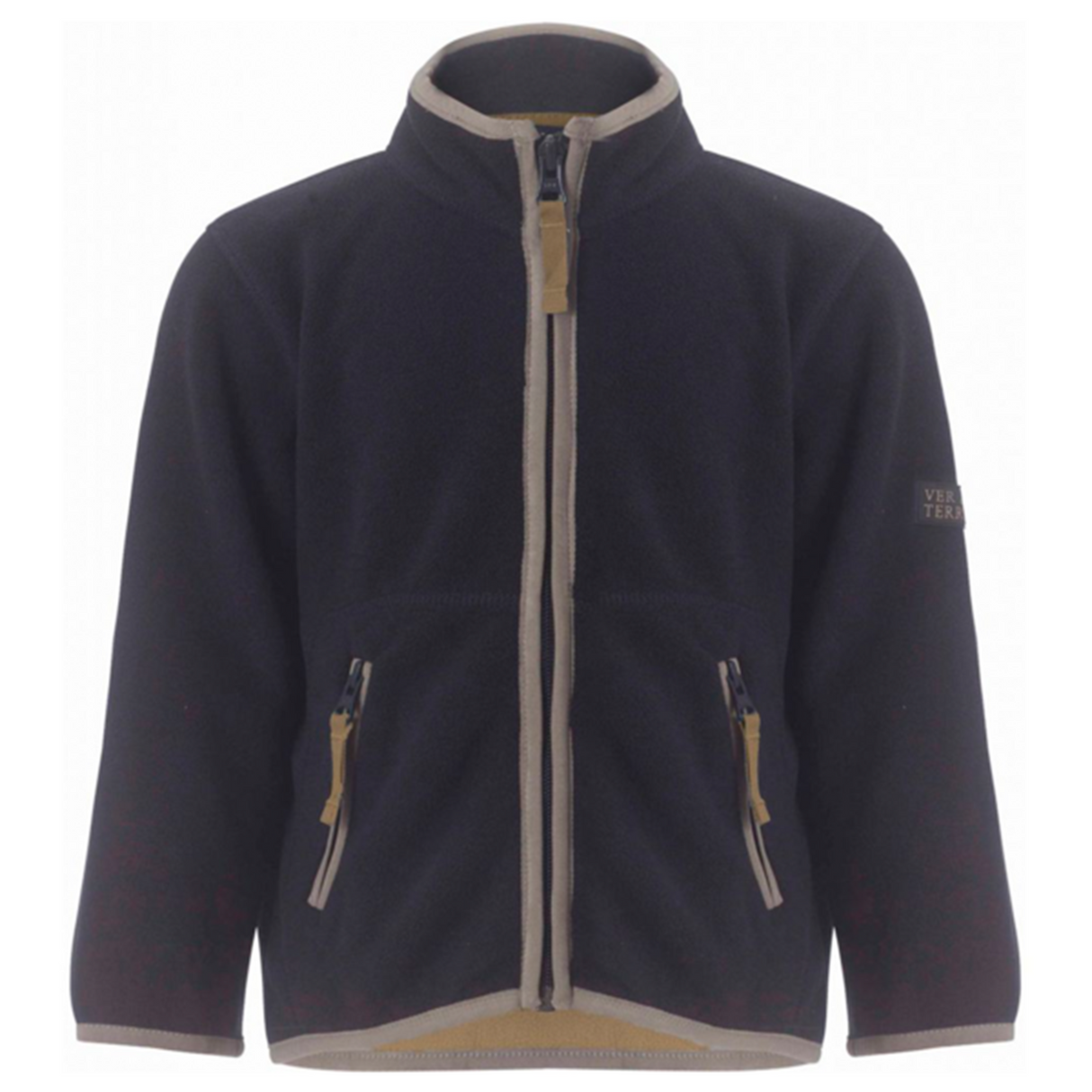 Ver de Terre Doubleface Fleece Jakke Navy/Mocca