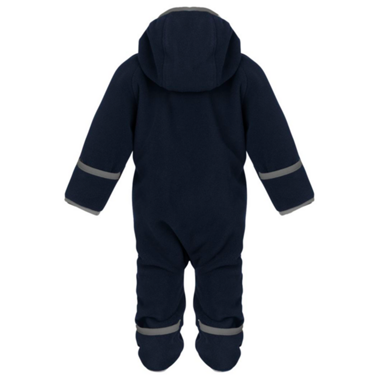 Ver de Terre Doubleface Babysuit Fleece Navy/Mocca