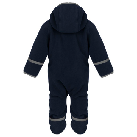 Ver de Terre Doubleface Babysuit Fleece Navy/Mocca