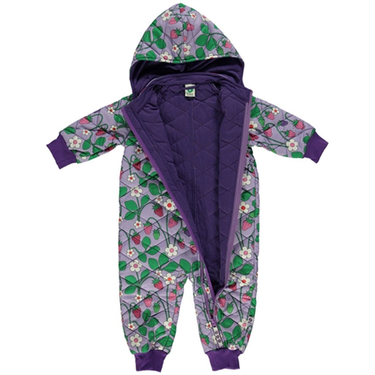 Småfolk Viola Strawberry Thermo Suit 2