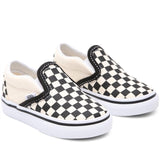 VANS Classic Slip-On Black/White Checkerboard Sko