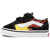 VANS Old Skool V Flame Black Sko 5