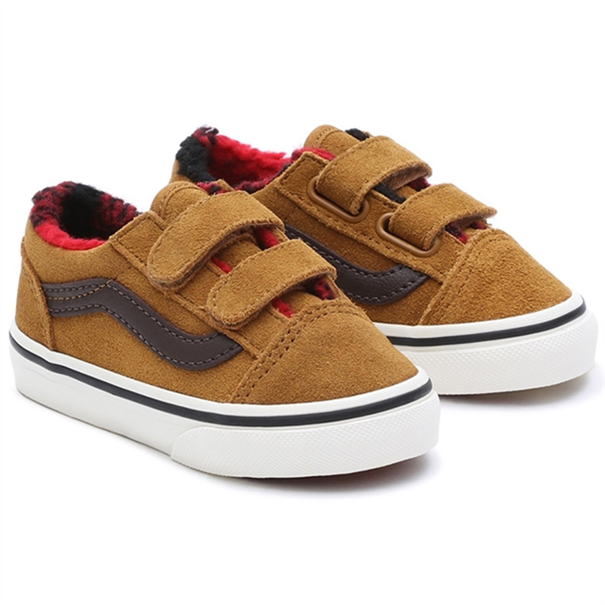 VANS Td Old Skool V Cozy Hug Golden Brown Sneakers