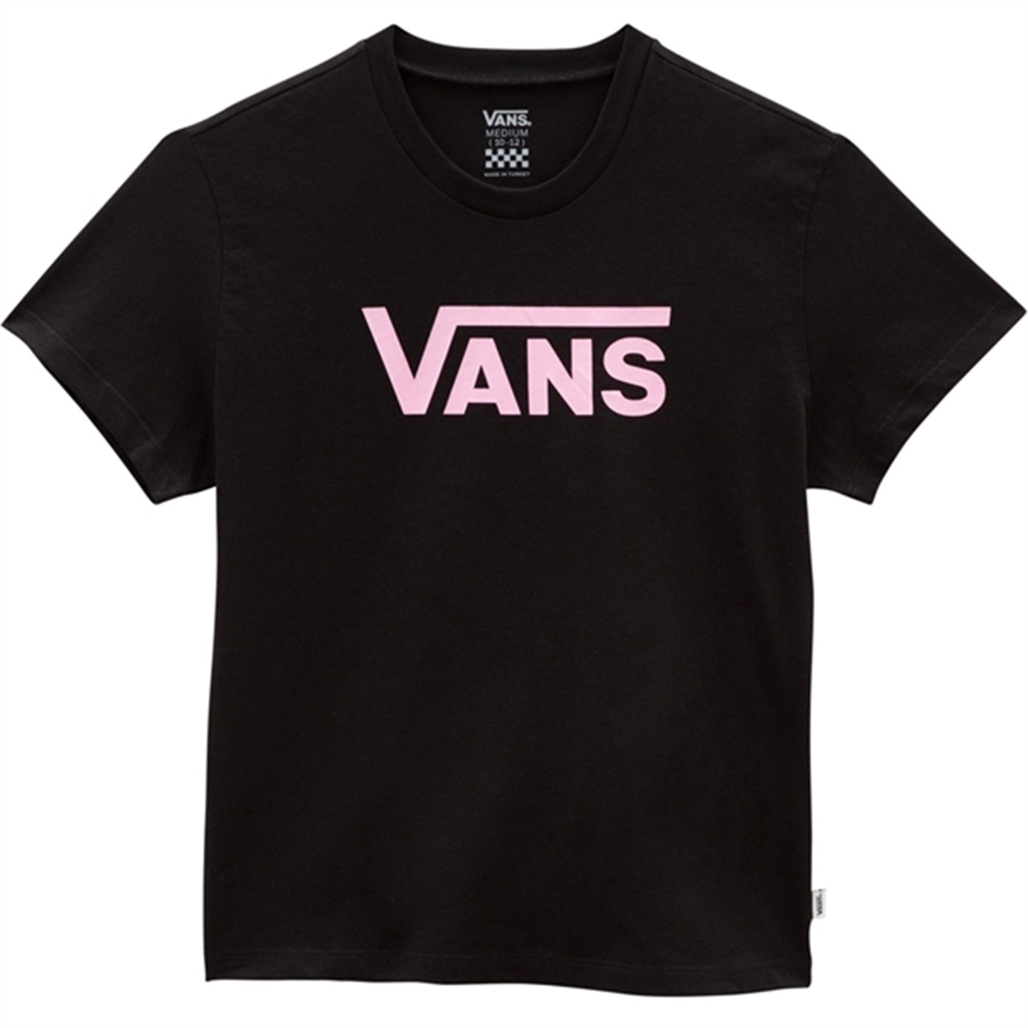 VANS Flying V Crew Girls T-shirt Black/Begonia Pink