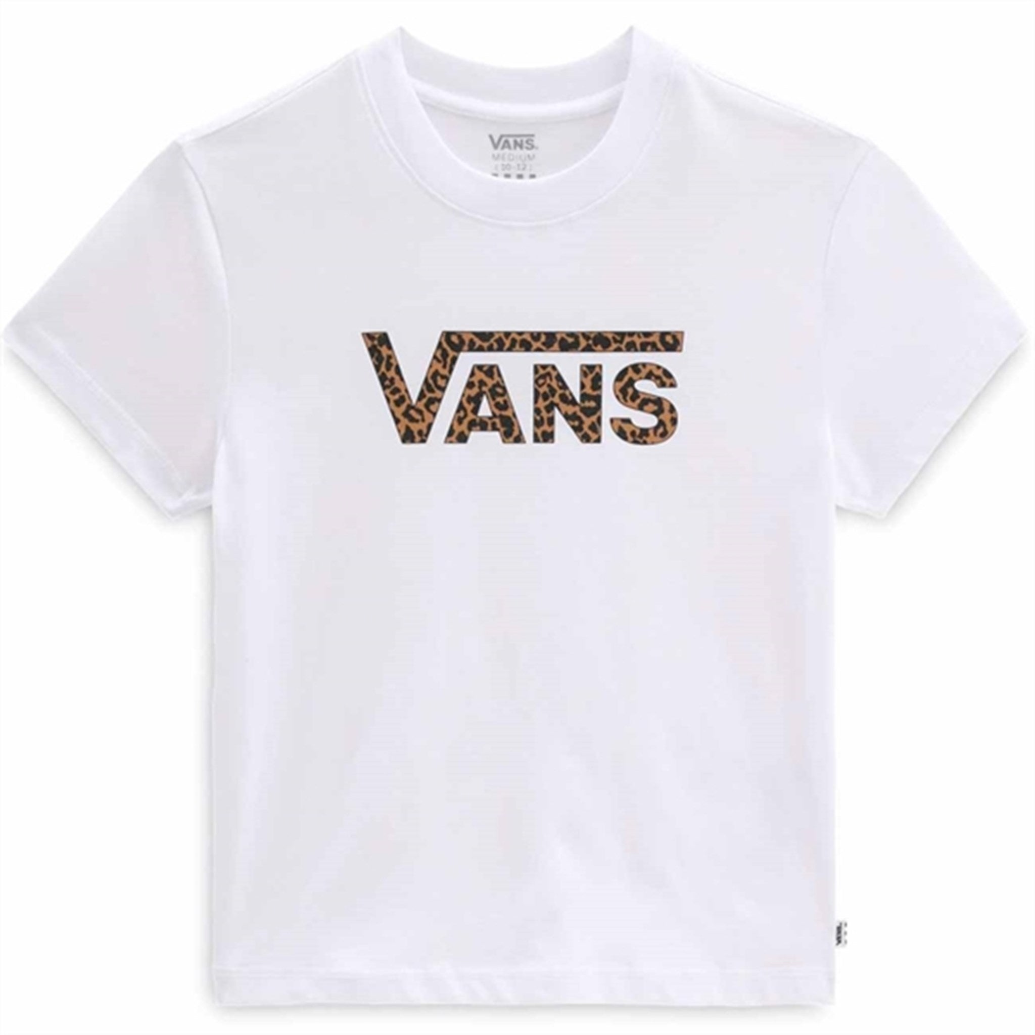 VANS Flying V Crew Girls T-shirt White/Leopard
