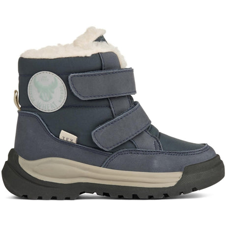 Wheat Winter Boots Millas Double Velcro Tex Navy 2