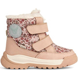 Wheat Winter Boots Millas Double Velcro Tex Print Rose Dawn 2