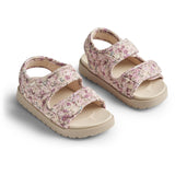 Wheat Sandal Open Toe Healy Print Clam Multi Flowers