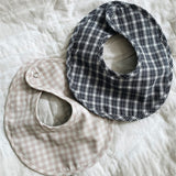 lalaby Winther Check Bibi Bib 2-pack